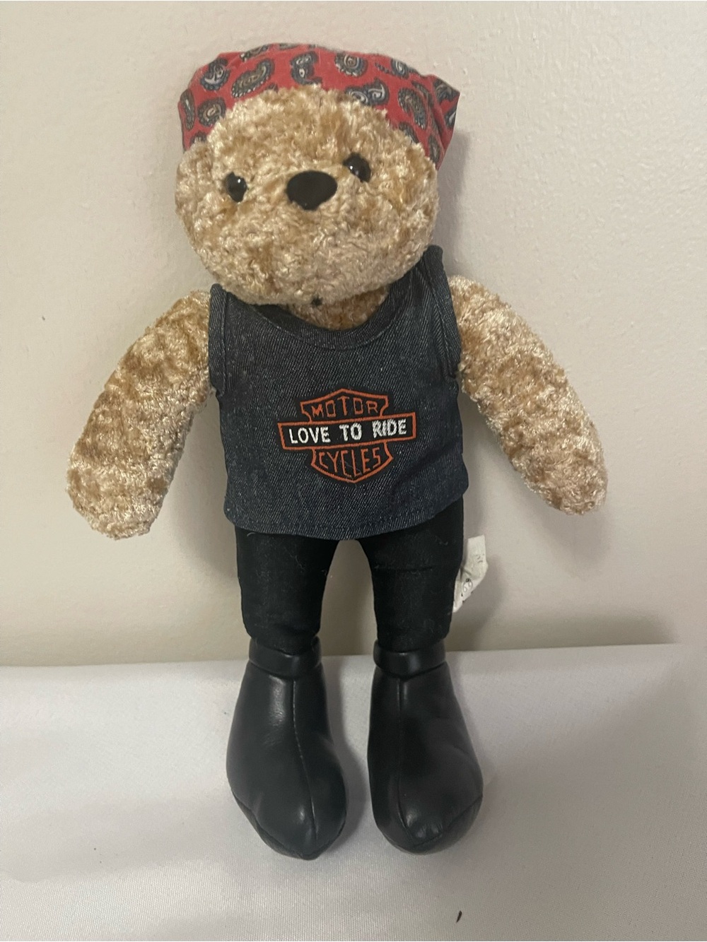Harley Davidson “Love to Ride” plush teddy bear #harley #davidson